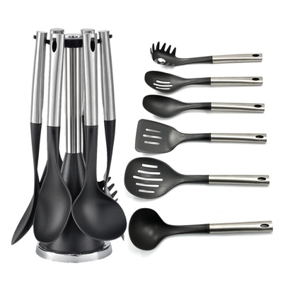 Sustainable Kitchenware Nylon Set Kitchen Accessories Nylon Ladle Skimmer Turner Spoons