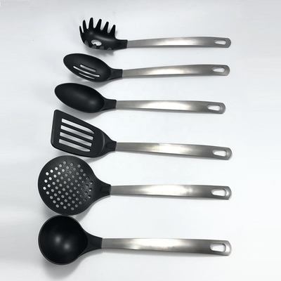 Non-Stick 7PCS Nylon Kitchen Utensils with Stainless Steel Handle