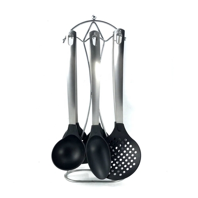 Non-Stick 7PCS Nylon Kitchen Utensils with Stainless Steel Handle