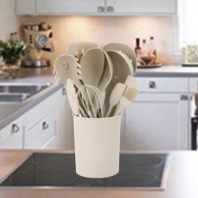 12 Pcs Kitchenware Cocina Cookware Utensil Set with Wooden Handles and ISO9001 Approved