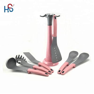 Baby Holiday Pink Kitchen Utensils Set Cooking Tools TPR PP Handle Unique Kitchenware