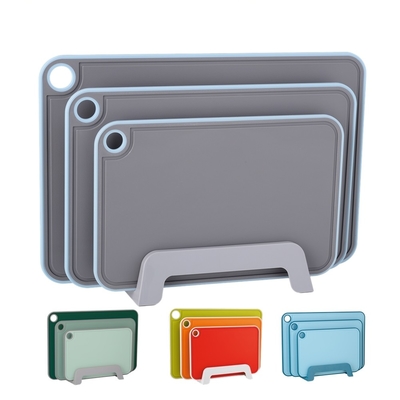 Non-Slip Cutting Boards with Juice Grooves Easy Grip Handle and Dishwasher Safe Design