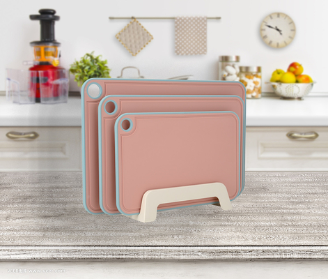 Non-Slip Cutting Boards with Juice Grooves Easy Grip Handle and Dishwasher Safe Design