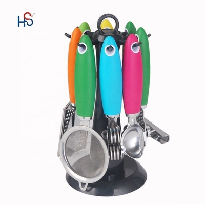 Stainless Steel Kitchen Gadget Set for Sustainable Cooking Tools and TPR Handle