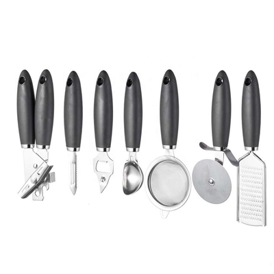 Stainless Steel Kitchen Gadget Set for Sustainable Cooking Tools and TPR Handle