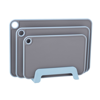 Plastic Cutting Boards with Deep Juice Grooves Lava Orange Durable and Dishwasher Safe