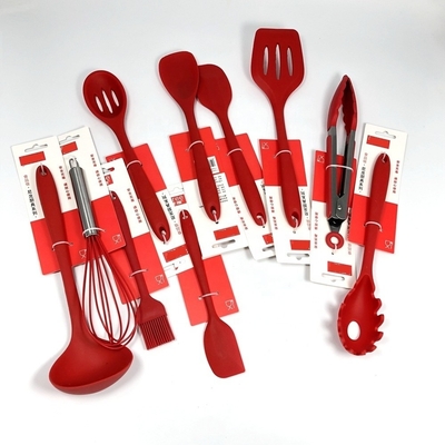 Non Stick Silicone Cooking Set Color Kitchen Utensils Set for ISO9001 Certified Kitchen