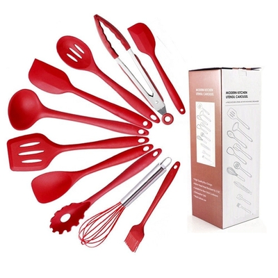 Non Stick Silicone Cooking Set Color Kitchen Utensils Set for ISO9001 Certified Kitchen