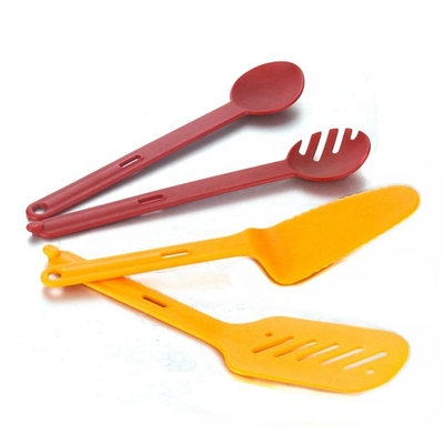 Elevated Nylon Utensil Head Small Kitchen Helper for Multi-Functional Cooking Orange