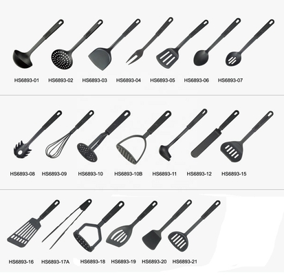 Colorful Nylon Kitchen Tool Set for Cooking Utensils Heat Resistant up to 210C Made