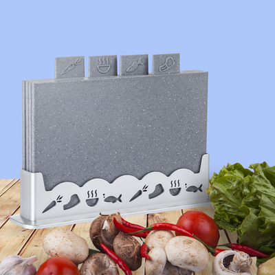 Daily Used Custom s LOGO Granite Cutting Board Set with BPA Free 5-piece Kitchenware