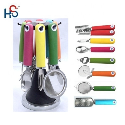 Transform Your Cooking Experience with Our TPR Kitchen Tool Set Stainless Steel Style