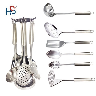 Sustainable 7-Piece Stainless Steel Kitchen Utensil Set for ODM or OEM Specifications