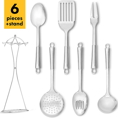 Sustainable 7-Piece Stainless Steel Kitchen Utensil Set for ODM or OEM Specifications