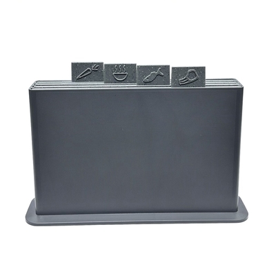 BPA Free 4-Piece Plastic Cheese Chopping Cutting Board with Antimicrobial Protection