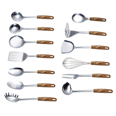 Household Items Sustainable Stainless Steel Cooking Utensils Set for Home Cooking