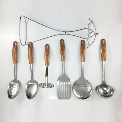 Household Items Sustainable Stainless Steel Cooking Utensils Set for Home Cooking