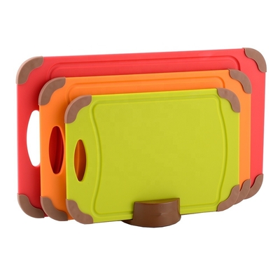 Custom Plastic Index Chopping Board Magic Cook Plastic 3-Pieces Cutting Board Color