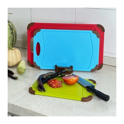 Custom Plastic Index Chopping Board Magic Cook Plastic 3-Pieces Cutting Board Color
