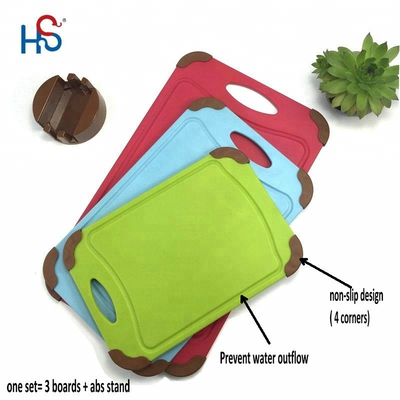 Custom Plastic Index Chopping Board Magic Cook Plastic 3-Pieces Cutting Board Color
