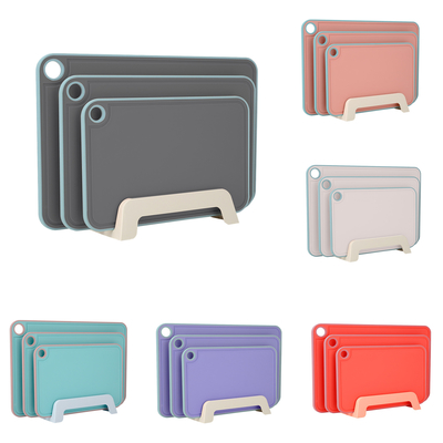 TPR Kitchen Chopping Board Set Colorful Cutting Boards for Cooking Tools and Utensils