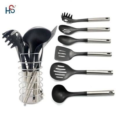 Sustainable Kitchenware Nylon Set Kitchen Accessories Nylon Ladle Skimmer Turner Spoons