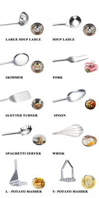 7 Piece Stainless Steel Kitchen Utensils Set Ideal for Sustainable and Stylish Cooking