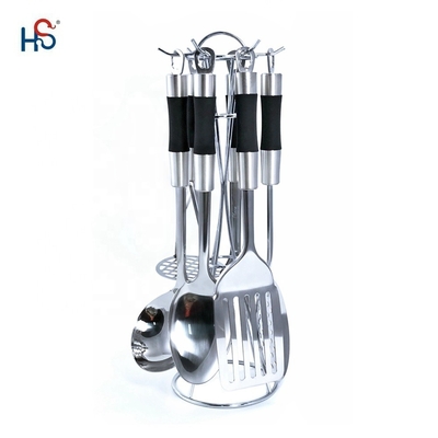 Stainless Steel Utensil Sets for Kitchen Soup Ladle Skimmer Turner Spatula Rice Scoop