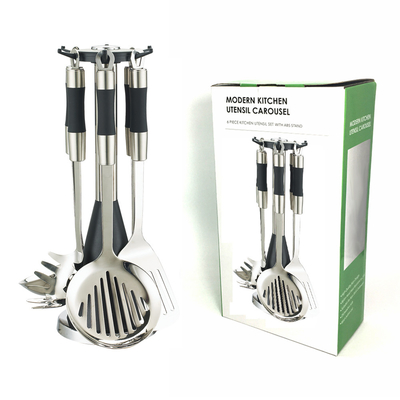 Kitchen Stainless Steel Cooking Utensils Set with Silk Printing or Debossed Logo