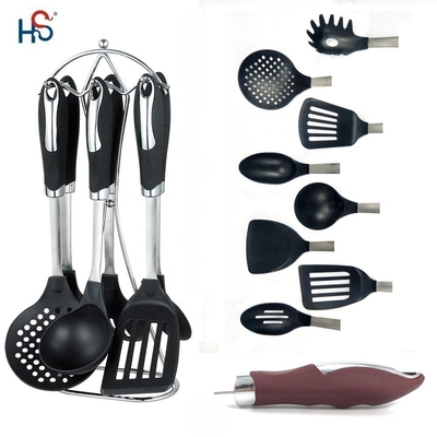 Support Sustainable Kitchen Utensil Set Wooden Handle Cooking Tools and Gadgets 2022