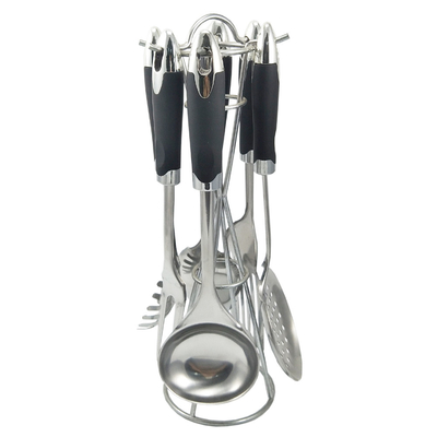 Sustainable ABS Handle Stainless Steel Utensil Set for Cooking Accessories in Kitchen