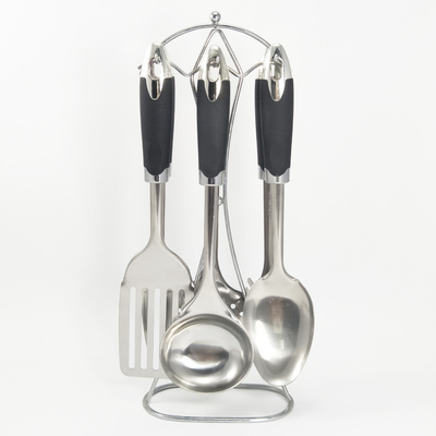 Sustainable ABS Handle Stainless Steel Utensil Set for Cooking Accessories in Kitchen