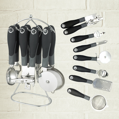 8-Piece Set of Stainless Steel Kitchen Tools Multifunctional Utensils for Cooking