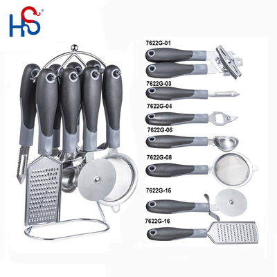 8-Piece Set of Stainless Steel Kitchen Tools Multifunctional Utensils for Cooking