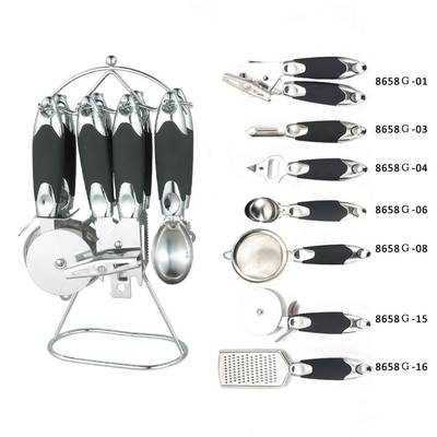 Eco-Friendly Kitchen Accessories 7-Piece Durable Plastic Set for Functional Cooking