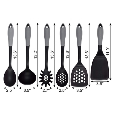 Kitchen Utensil Set with Silk Printing Logo and Durable Nylon Material