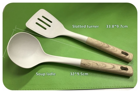 ODM or OEM Accepted 6-Piece Kitchen Utensils Set With Rotating Stand and Nylon ABS Handle