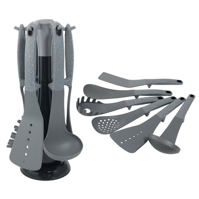 Kitchen Accessories with Rotating Stand and Nylon ABS Handle Nonstick Cooking Utensil