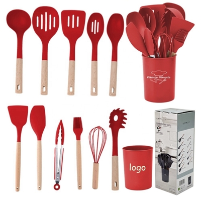 9/10/11/12pcs Heat Resistant BPA Free Silicone Kitchen Tools Spatula Set ANY Color