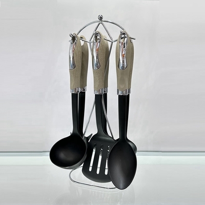 Home Kitchenware Heat Resistant Cooking Spoons Set with PA66 Plastic Type and Material