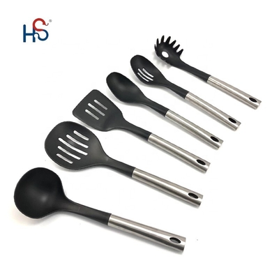 7-Piece Stainless Steel Kitchenware Set Nylon Cooking Utensils and Custom Logo Option