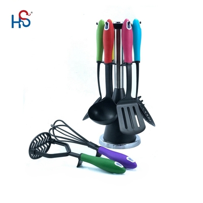 Cookking Nylon Plastic Colorful Kitchen Utensils Set for Home Kitchen Appliances