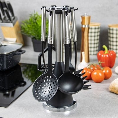 Kitchen Utensil Set Made of Stainless Steel with Heat Resistant Handle up to 210C