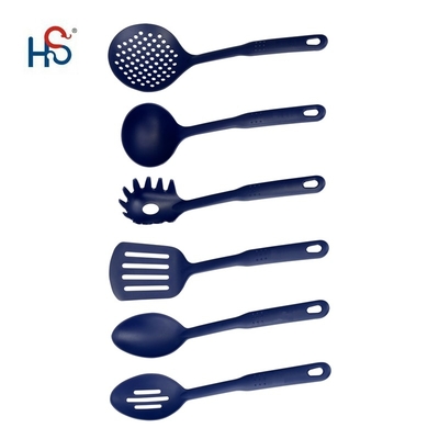 6pcs Nylon Kitchen Tools Set for Salad Spoon Production and Green Kitchen Table Tools