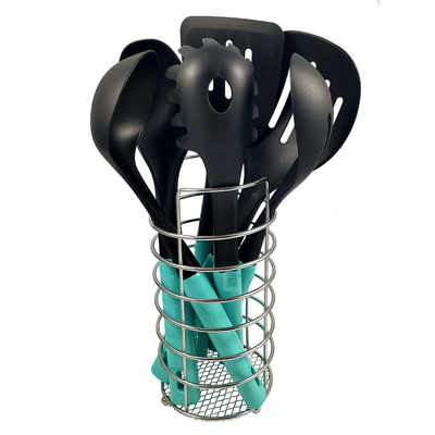 Colorful Handle Kitchen Utensil Set 7 Pieces for Sustainable and Eco-Friendly Cooking