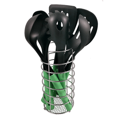 Colorful Handle Kitchen Utensil Set 7 Pieces for Sustainable and Eco-Friendly Cooking