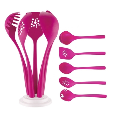 Silk Printing Logo Kitchen Utensil Set Durable Nylon 8-Piece Kitchen Cooking Utensils