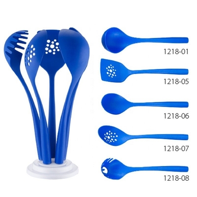 Silk Printing Logo Kitchen Utensil Set Durable Nylon 8-Piece Kitchen Cooking Utensils