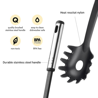 Kitchen Tools and Equipment Nonstick Nylon Cooking Utensil Set with Utensils Type