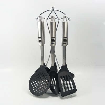 Nylon Kitchen Utensils Set with Rotating Stand and Multi-functional Kitchen Gadgets